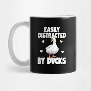 Easily Distracted By Ducks Water Ducklings Mug